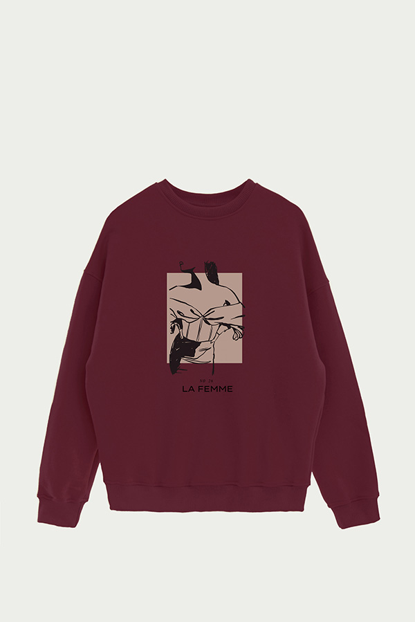 BUZO CREWNECK ESTAMPADO W LA FEMME 26