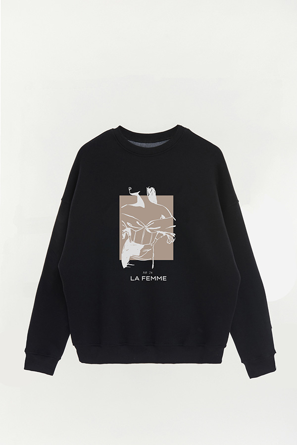 BUZO CREWNECK ESTAMPADO W LA FEMME 26