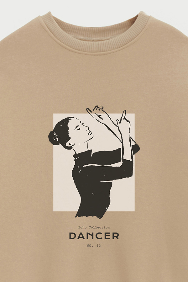 BUZO CREWNECK ESTAMPADO W DANCER 63
