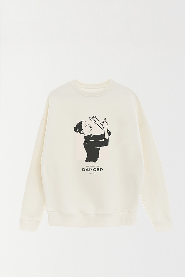 BUZO CREWNECK ESTAMPADO W DANCER 63