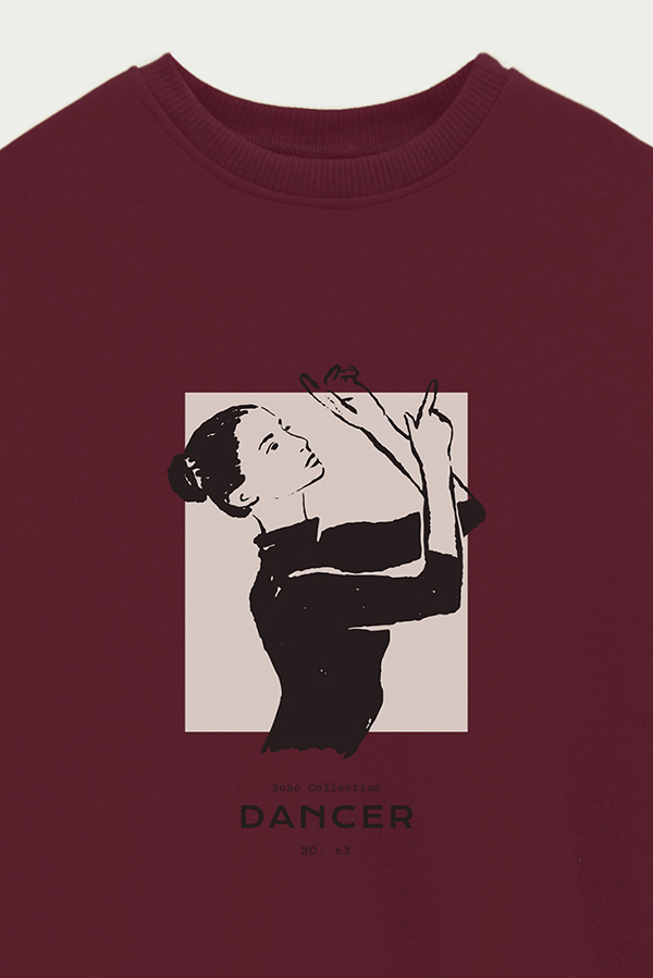 BUZO CREWNECK ESTAMPADO W DANCER 63