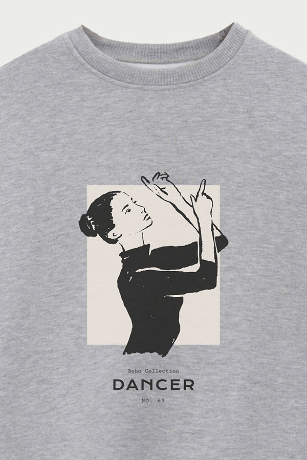 BUZO CREWNECK ESTAMPADO W DANCER 63