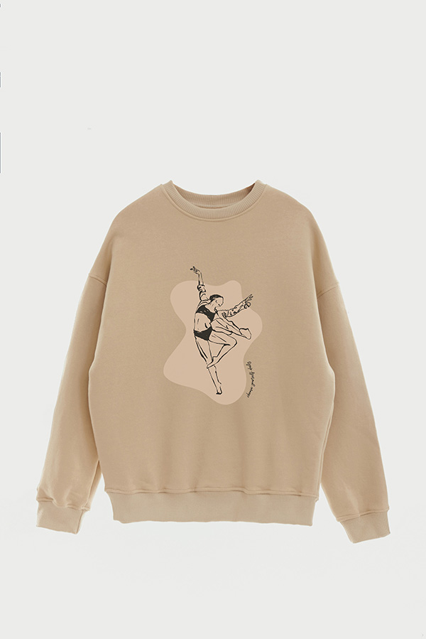 BUZO CREWNECK ESTAMPADO W CHOOSE YOURSELF