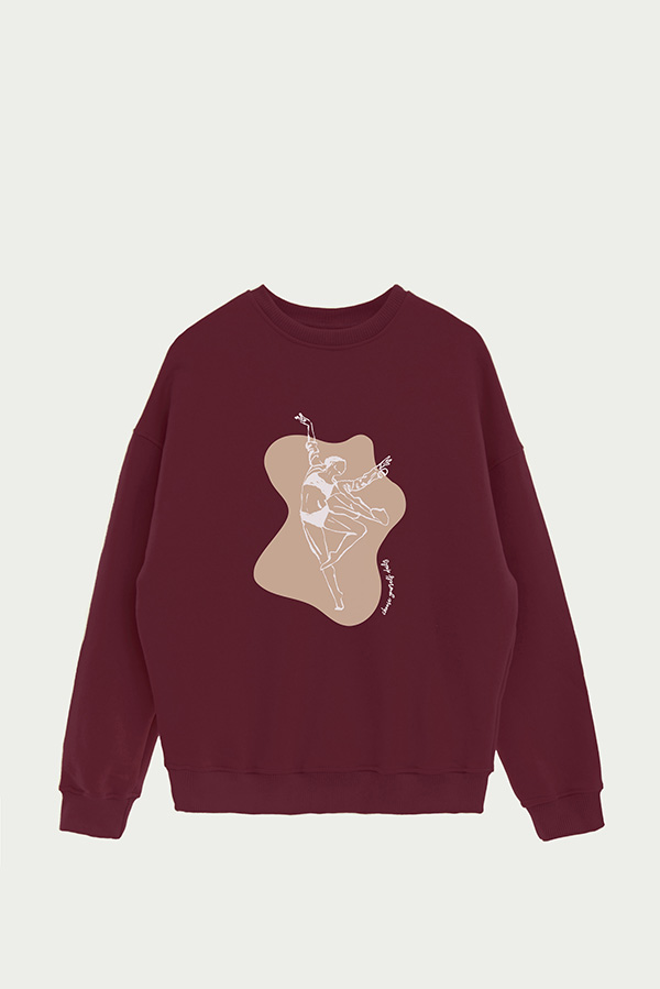 BUZO CREWNECK ESTAMPADO W CHOOSE YOURSELF