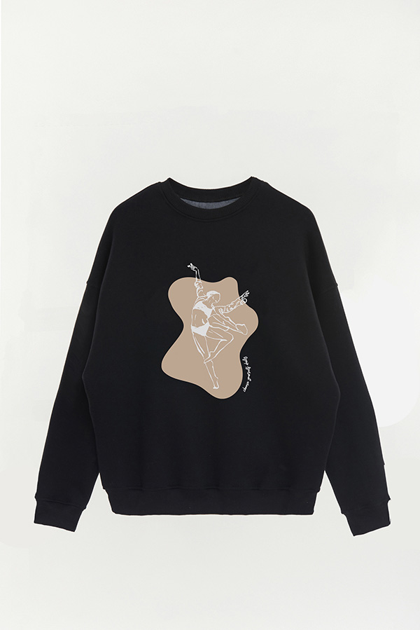 BUZO CREWNECK ESTAMPADO W CHOOSE YOURSELF
