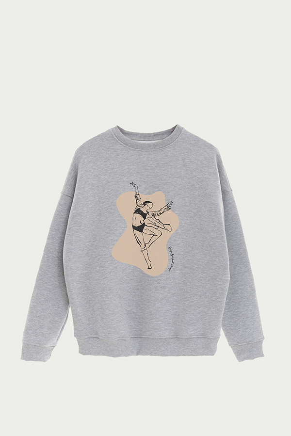 BUZO CREWNECK ESTAMPADO W CHOOSE YOURSELF