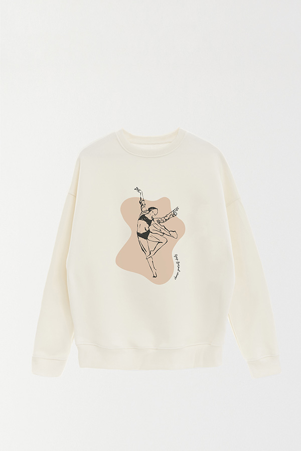 BUZO CREWNECK ESTAMPADO W CHOOSE YOURSELF