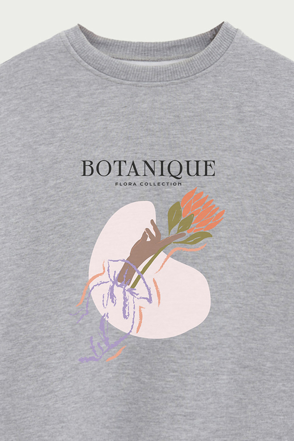 BUZO CREWNECK ESTAMPADO W BOTANIQUE