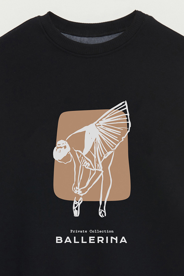 BUZO CREWNECK ESTAMPADO W BALLERINA