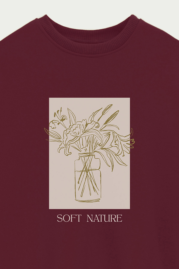 BUZO CREWNECK ESTAMPADO BT SOFT NATURE