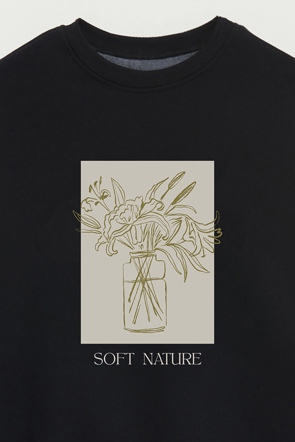 BUZO CREWNECK ESTAMPADO BT SOFT NATURE