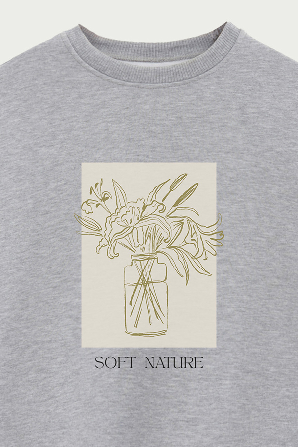 BUZO CREWNECK ESTAMPADO BT SOFT NATURE