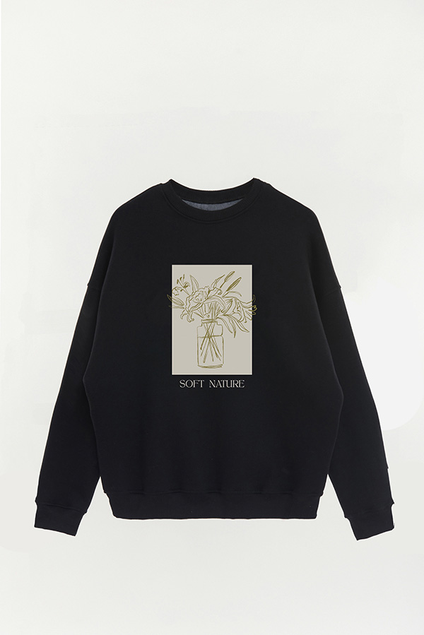 BUZO CREWNECK ESTAMPADO BT SOFT NATURE