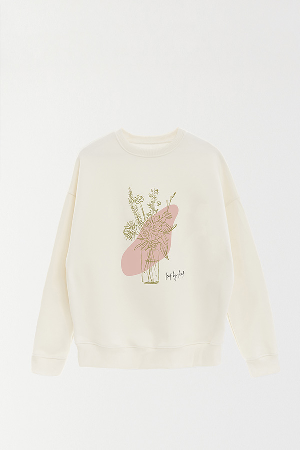 BUZO CREWNECK ESTAMPADO BT LEAF BY LEAF
