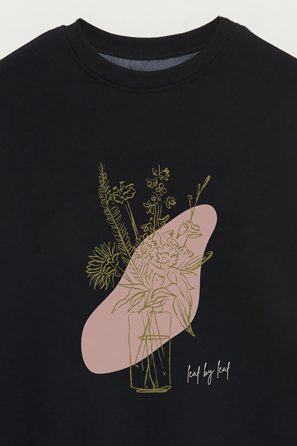 BUZO CREWNECK ESTAMPADO BT LEAF BY LEAF