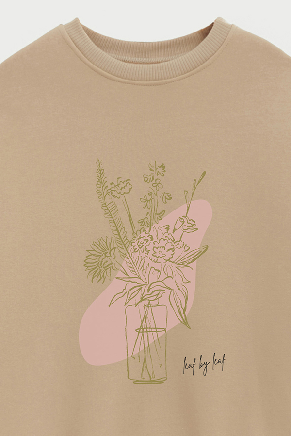 BUZO CREWNECK ESTAMPADO BT LEAF BY LEAF