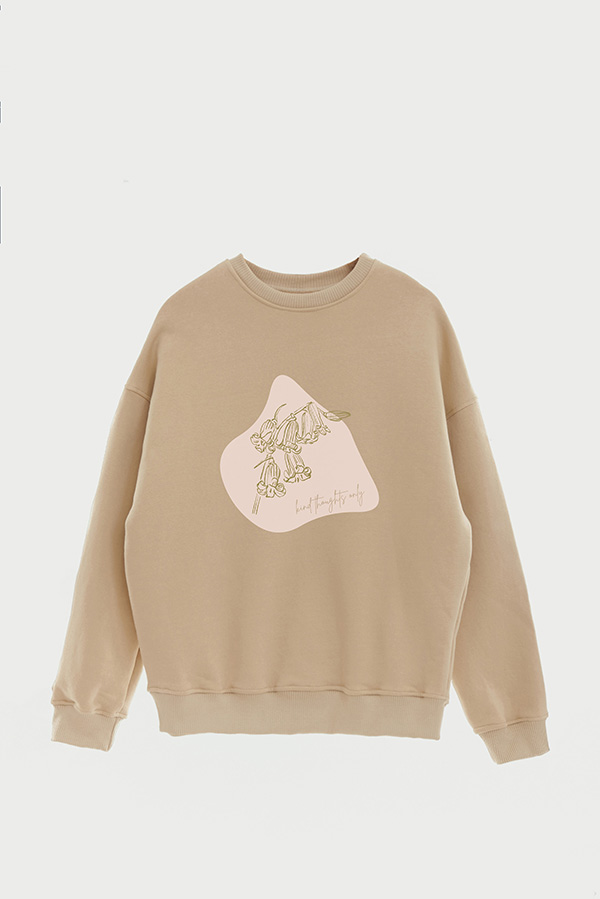 BUZO CREWNECK ESTAMPADO BT KIND THOUGHTS