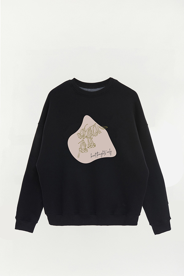 BUZO CREWNECK ESTAMPADO BT KIND THOUGHTS