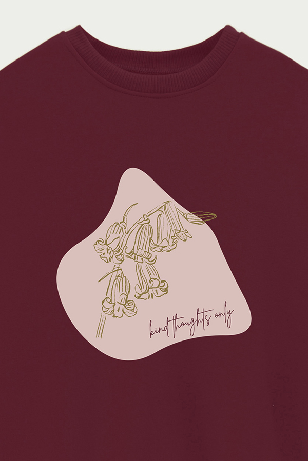 BUZO CREWNECK ESTAMPADO BT KIND THOUGHTS