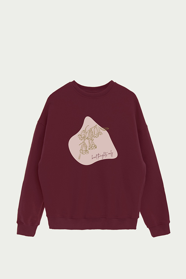 BUZO CREWNECK ESTAMPADO BT KIND THOUGHTS