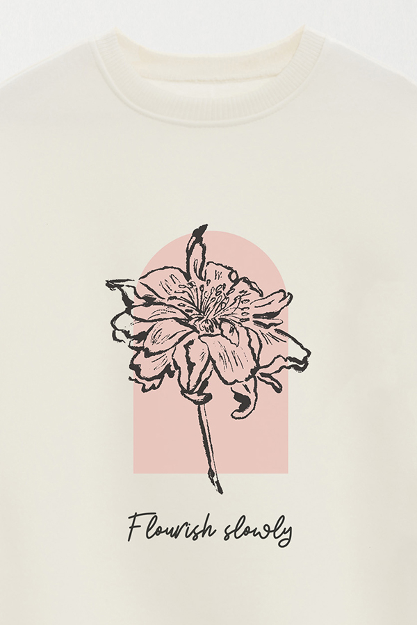 BUZO CREWNECK ESTAMPADO BT FLOURISH