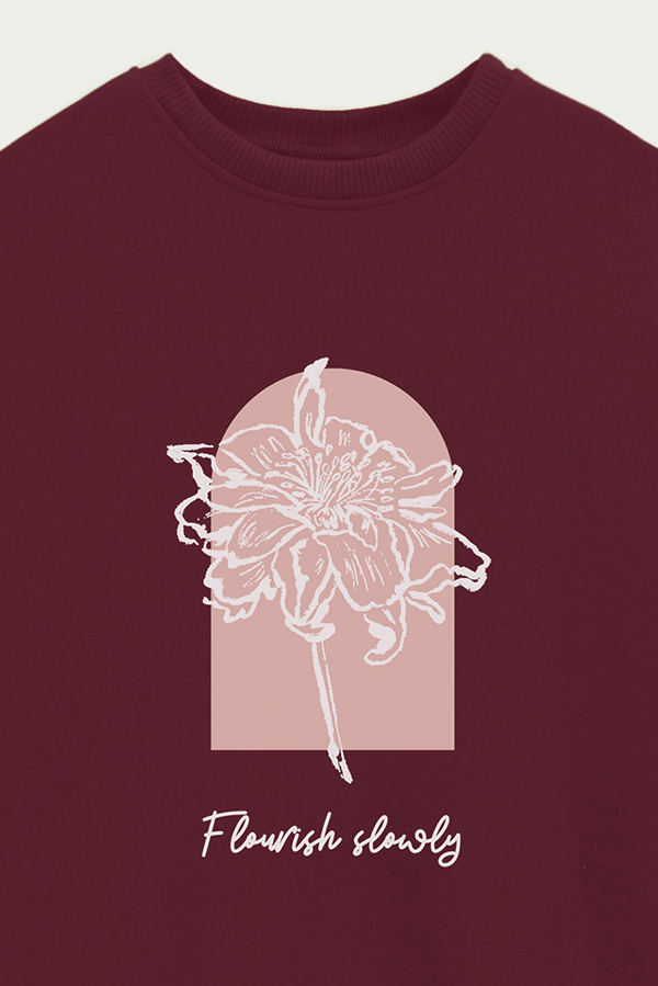 BUZO CREWNECK ESTAMPADO BT FLOURISH