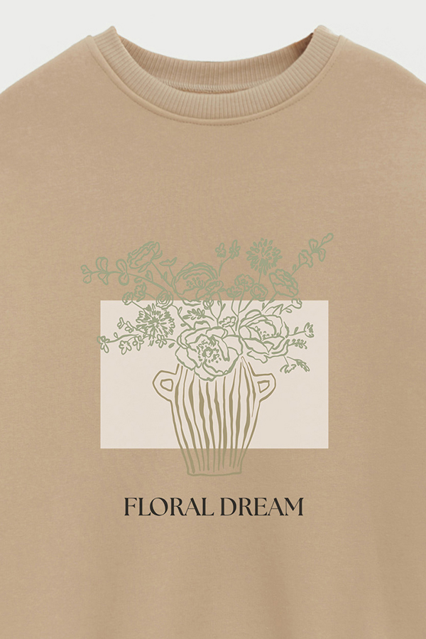 BUZO CREWNECK ESTAMPADO BT FLORAL DREAM