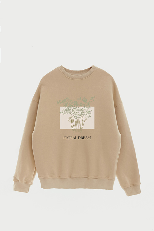BUZO CREWNECK ESTAMPADO BT FLORAL DREAM