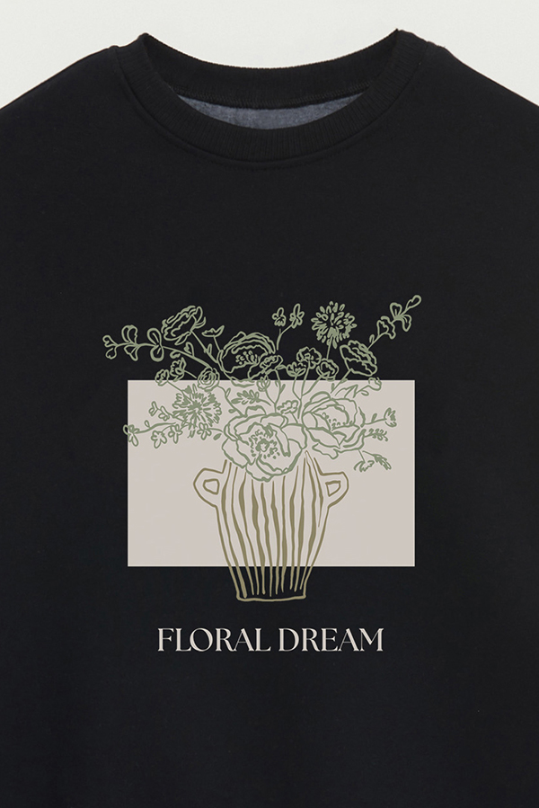 BUZO CREWNECK ESTAMPADO BT FLORAL DREAM