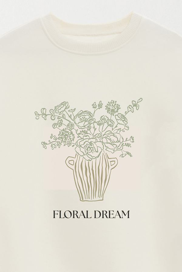 BUZO CREWNECK ESTAMPADO BT FLORAL DREAM