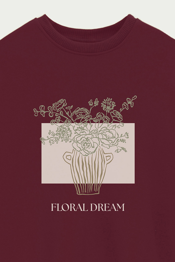 BUZO CREWNECK ESTAMPADO BT FLORAL DREAM