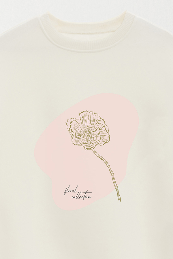 BUZO CREWNECK ESTAMPADO BT FLORAL COLLECTION