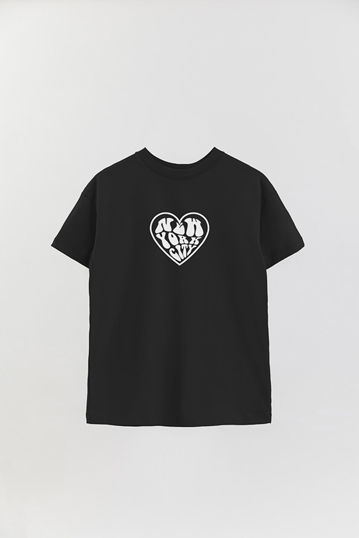 REMERA OVER ESTAMPADA NYC♡