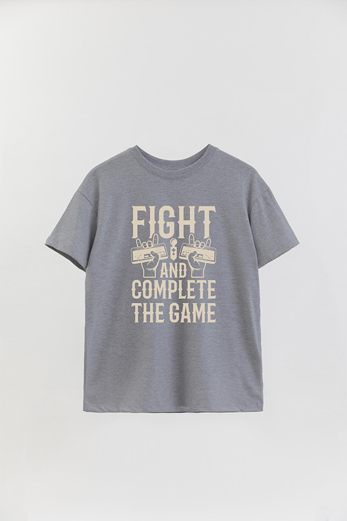 REMERA OVER ESTAMPADA GM FIGHT AND COMPETE