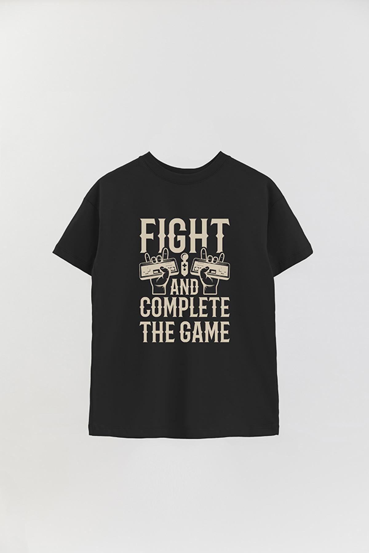 REMERA OVER ESTAMPADA GM FIGHT AND COMPETE