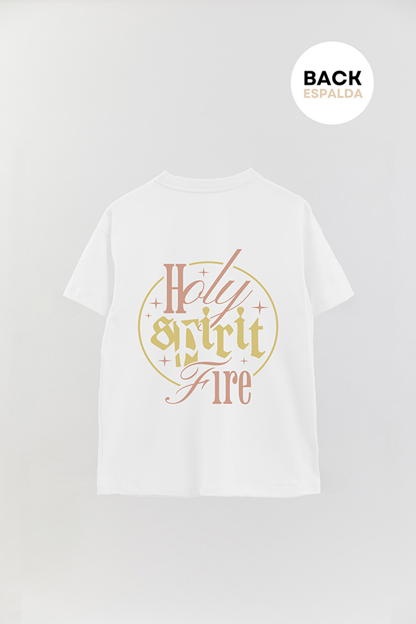 REMERA OVER ESTAMPADA UNISEX ESPALDA SPIRIT