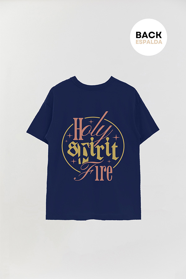 REMERA OVER ESTAMPADA UNISEX ESPALDA SPIRIT
