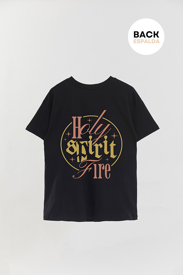 REMERA OVER ESTAMPADA UNISEX ESPALDA SPIRIT