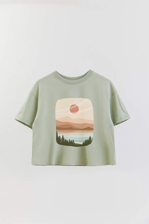REMERA CROP ESTAMPADA ART 99