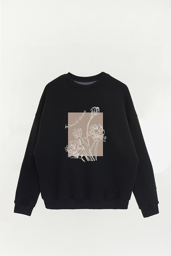BUZO CREWNECK ESTAMPADO BT BOTANICAL DREAMS