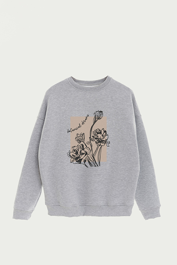 BUZO CREWNECK ESTAMPADO BT BOTANICAL DREAMS
