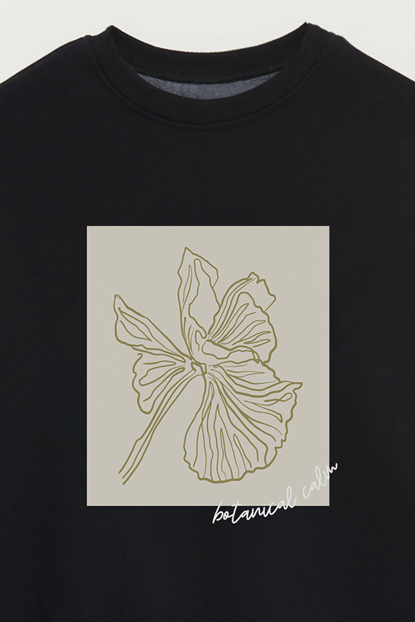 BUZO CREWNECK ESTAMPADO BT BOTANICAL CALM