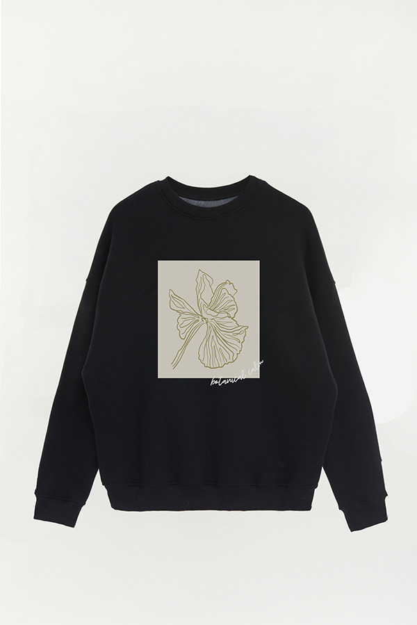 BUZO CREWNECK ESTAMPADO BT BOTANICAL CALM