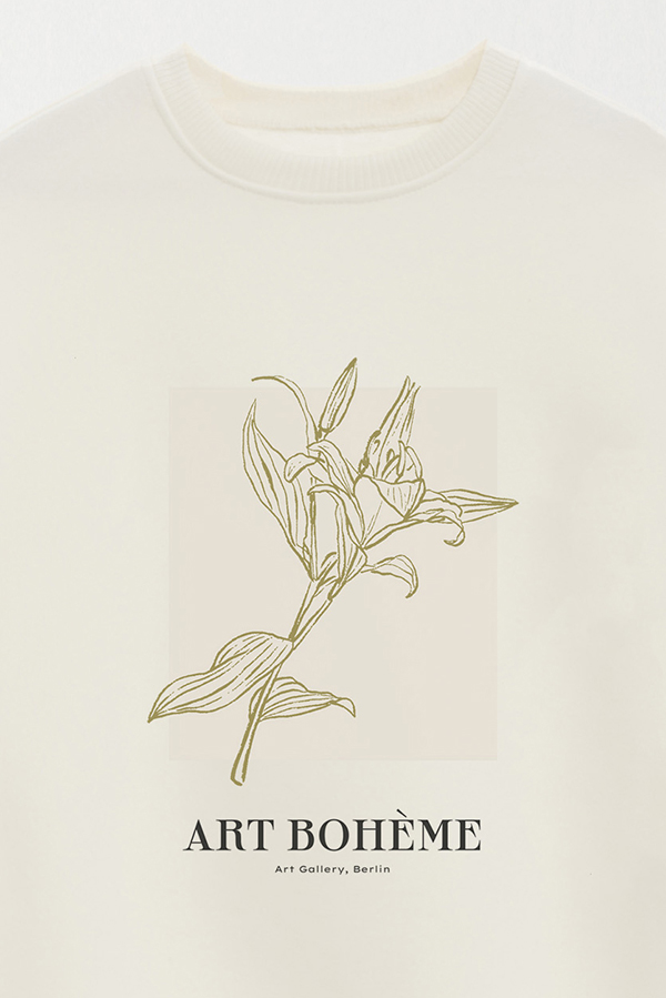 BUZO CREWNECK ESTAMPADO BT ART BOHEME