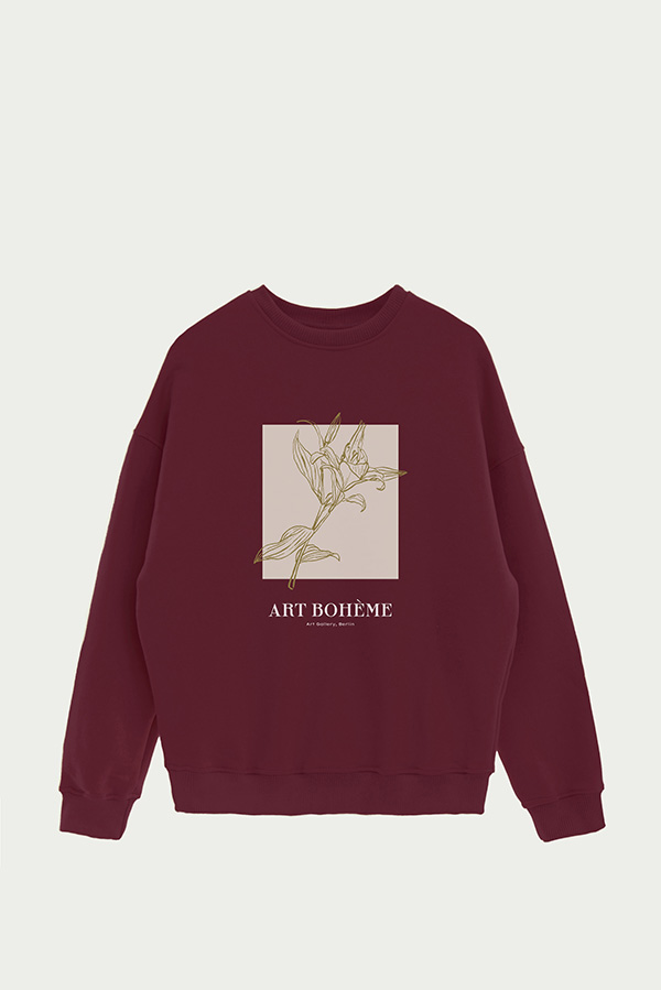 BUZO CREWNECK ESTAMPADO BT ART BOHEME