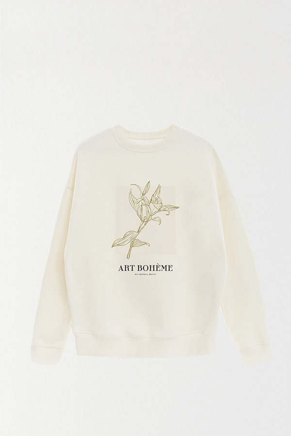 BUZO CREWNECK ESTAMPADO BT ART BOHEME