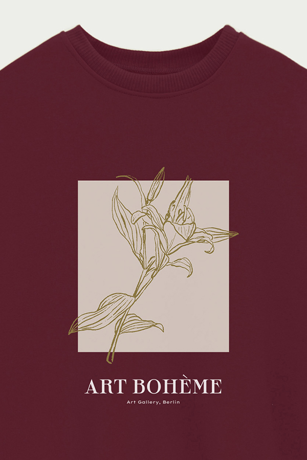 BUZO CREWNECK ESTAMPADO BT ART BOHEME