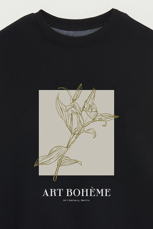 BUZO CREWNECK ESTAMPADO BT ART BOHEME