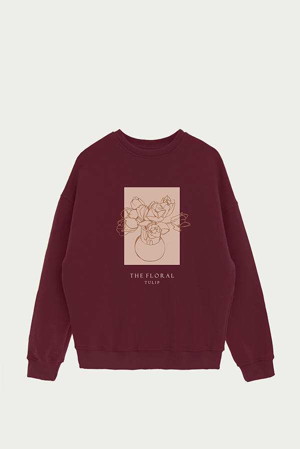 BUZO CREWNECK ESTAMPADO FL TULIP