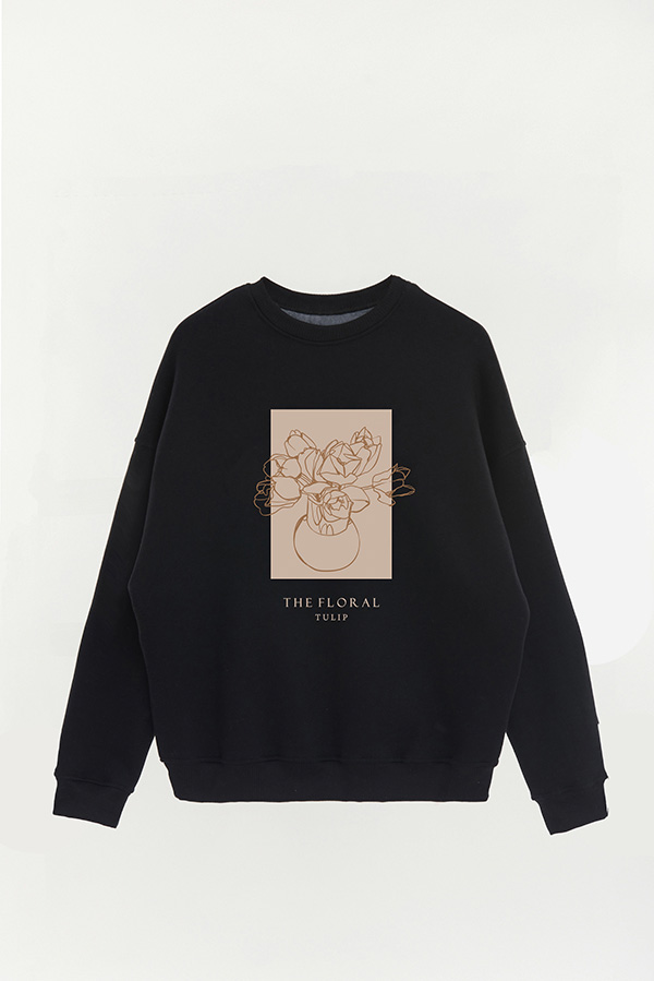 BUZO CREWNECK ESTAMPADO FL TULIP